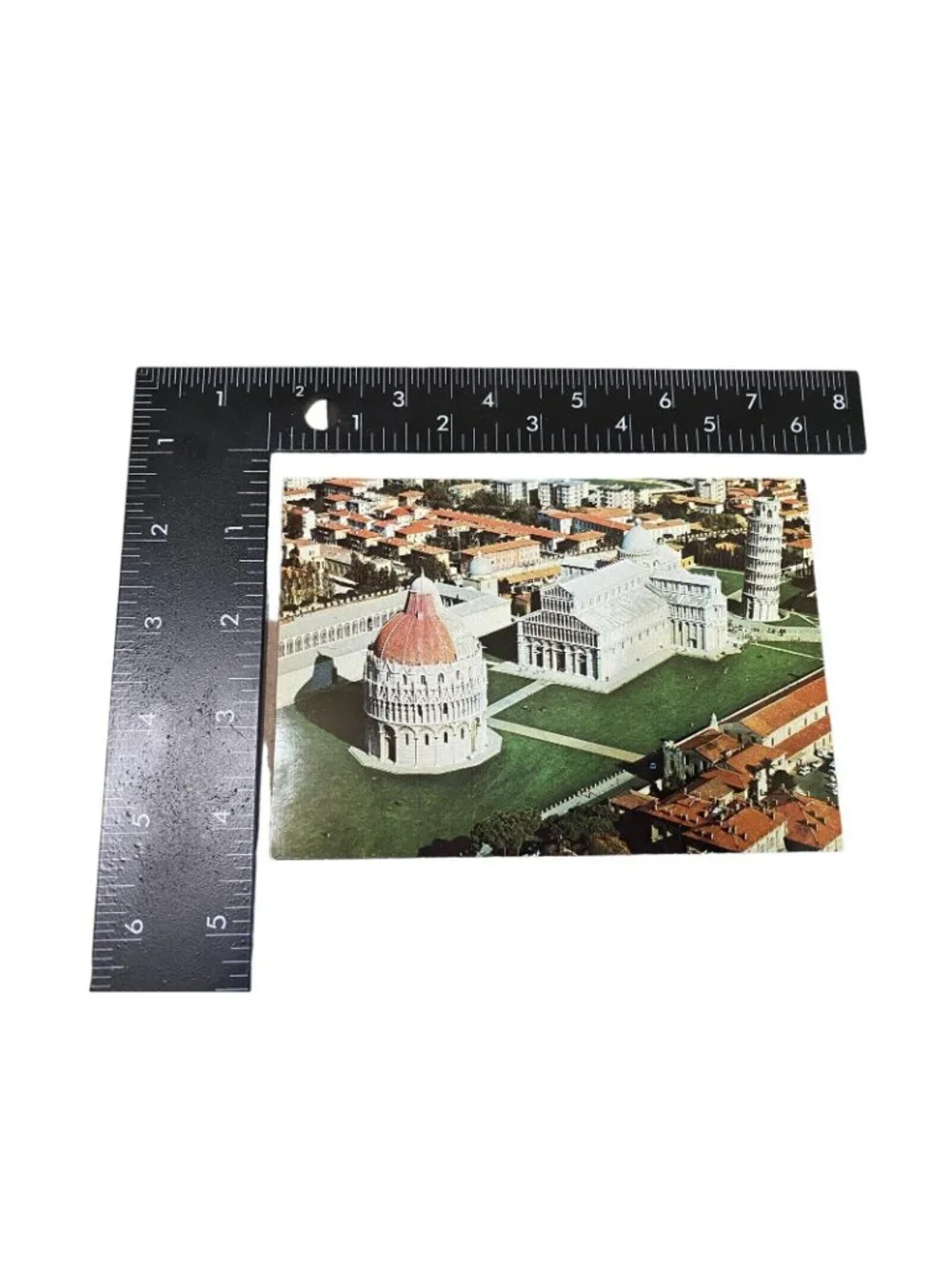 Vtg Postcard Arial View of Pisa Unposted